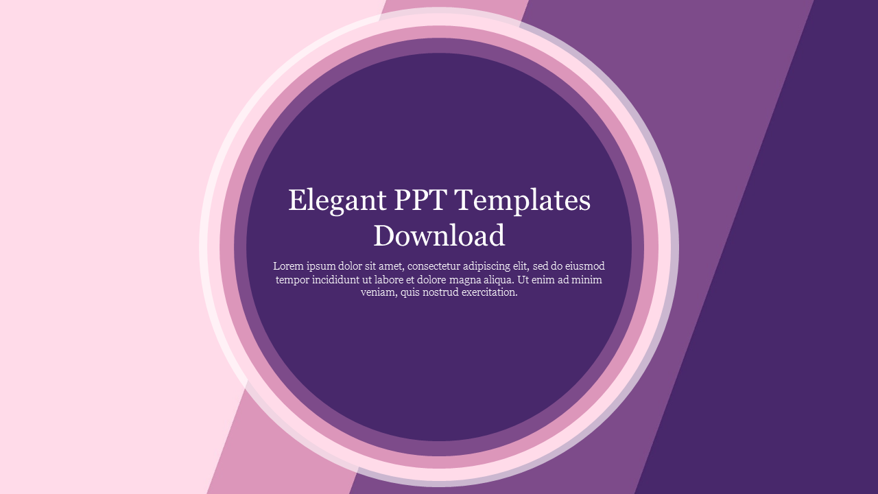 Elegant PPT Templates Free Download
